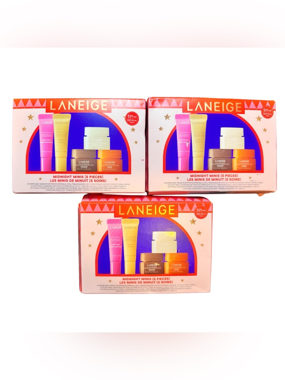 LANEIGE Midnight Minis 3 Pack All New (Box Damage)